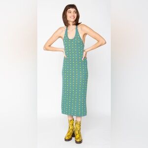 NWT Callahan Vickie Halter Knit Dress in Ice Blue - Size XS